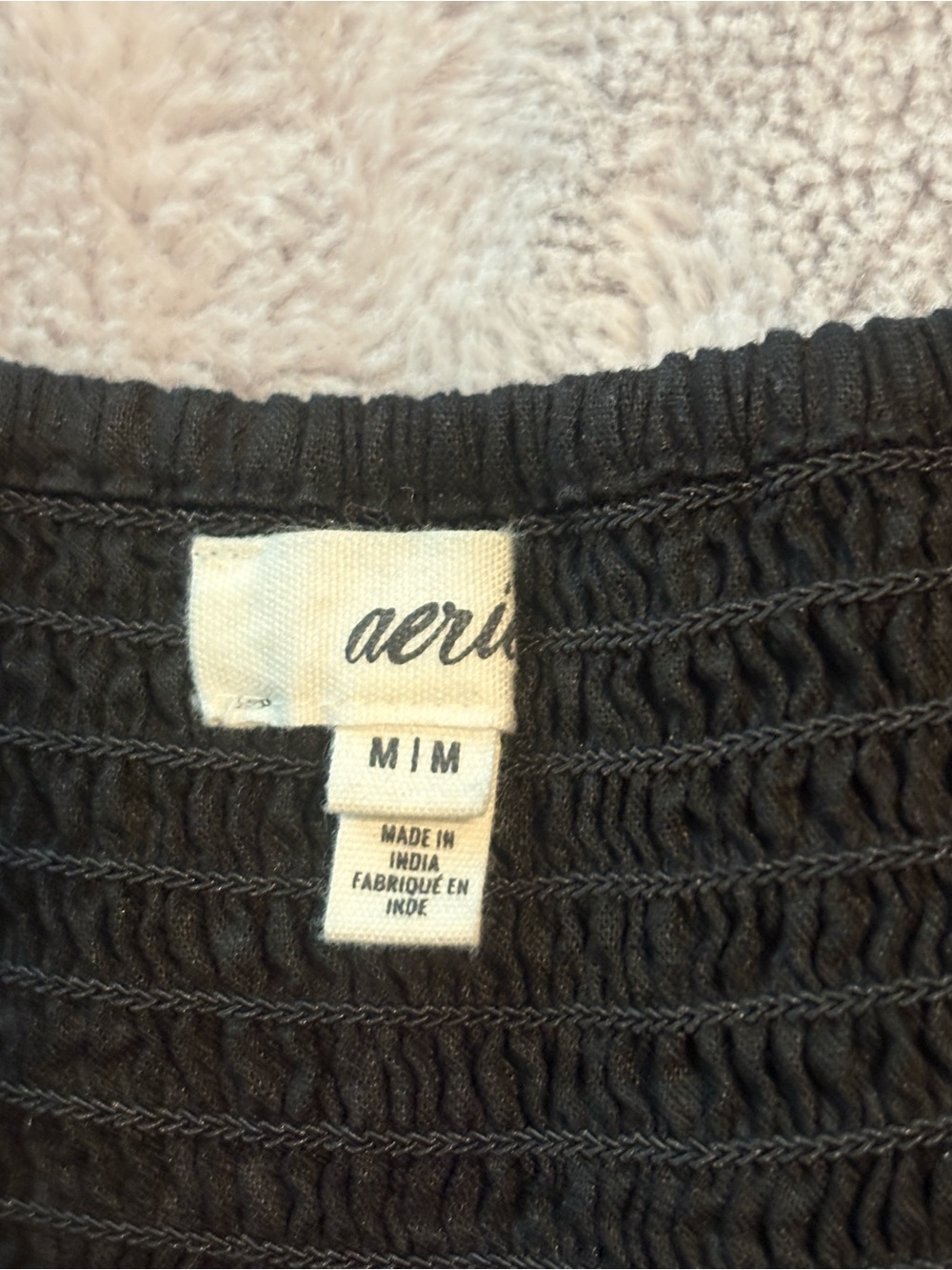EUC aerie Black Linen Blend Mini Sundress Size M - Picture 2 of 8